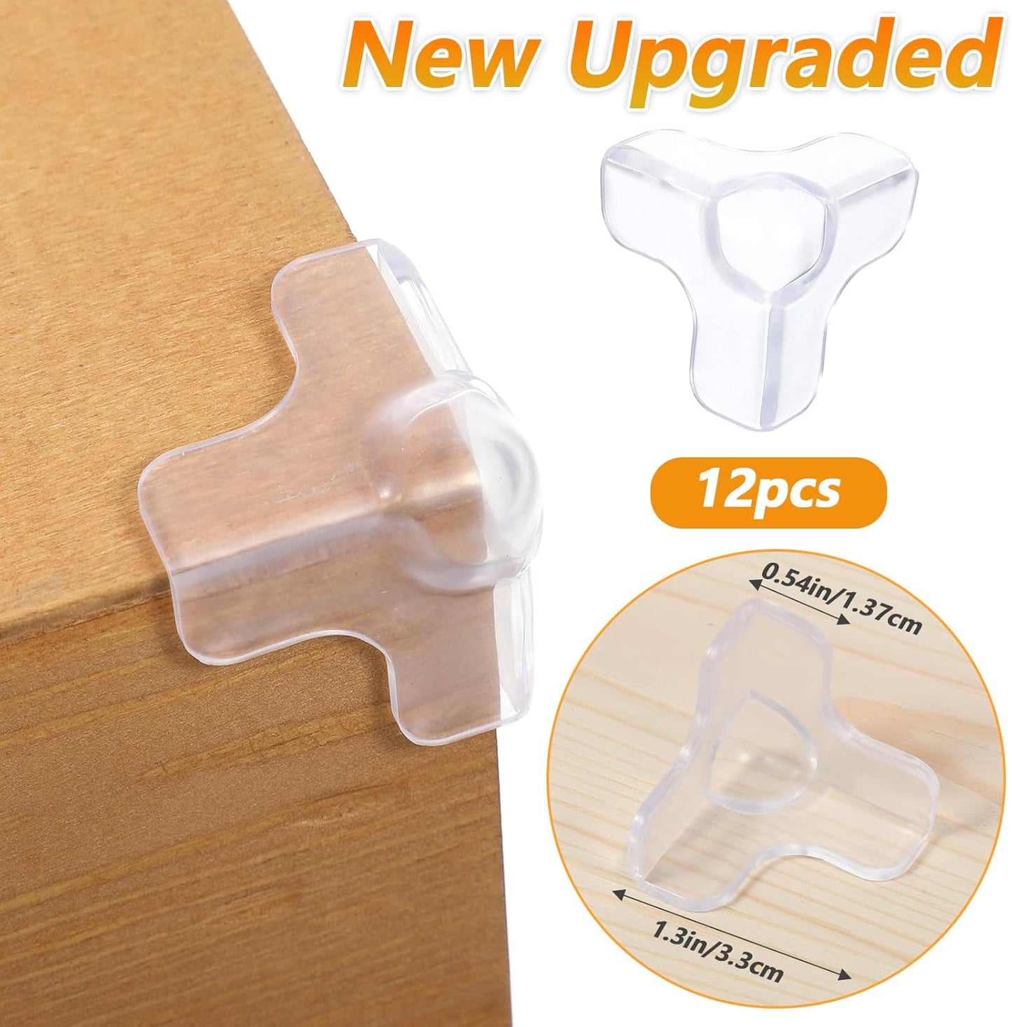 12 Protectores Mesa Transparentes A Prueba de Niños