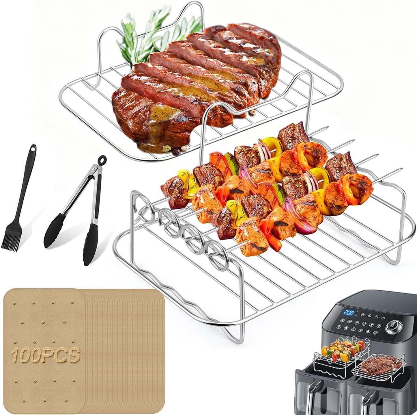 Accesorios freidora aire dual compatibles Ninja 8QT-10QT DualZone