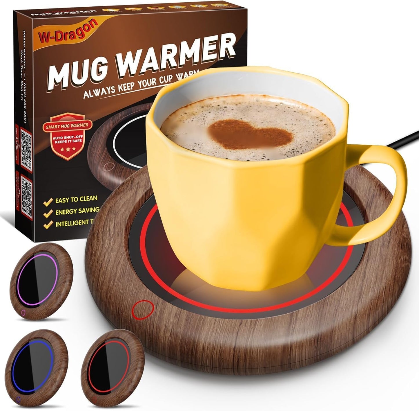 Calentador de taza de café 40 W con 3 ajustes de temperatura