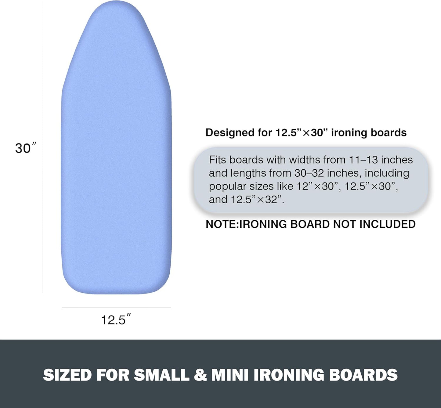 Funda almohadilla plancha pequena 12.5x30pulg silicona