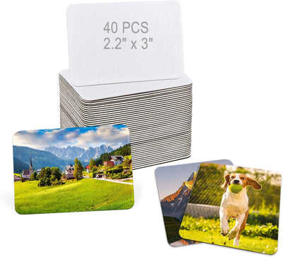 40 imanes rectangulares blancos de sublimación 2.2 x 3 pulgadas para prensa de calor