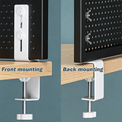 2 Pzas Soporte para Mesa de Oficina Metálico para Organizador