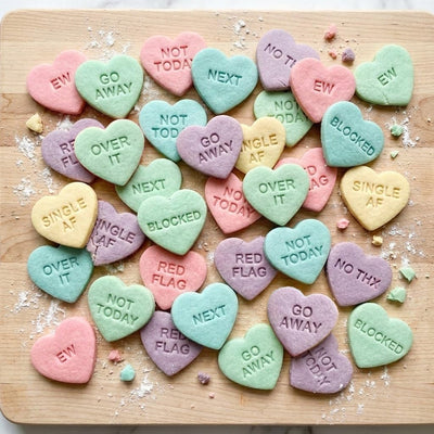 Juego 10 cortadores galletas corazón San Valentín