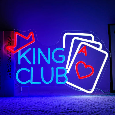 Letrero neón LED temática casino para dormitorio bar