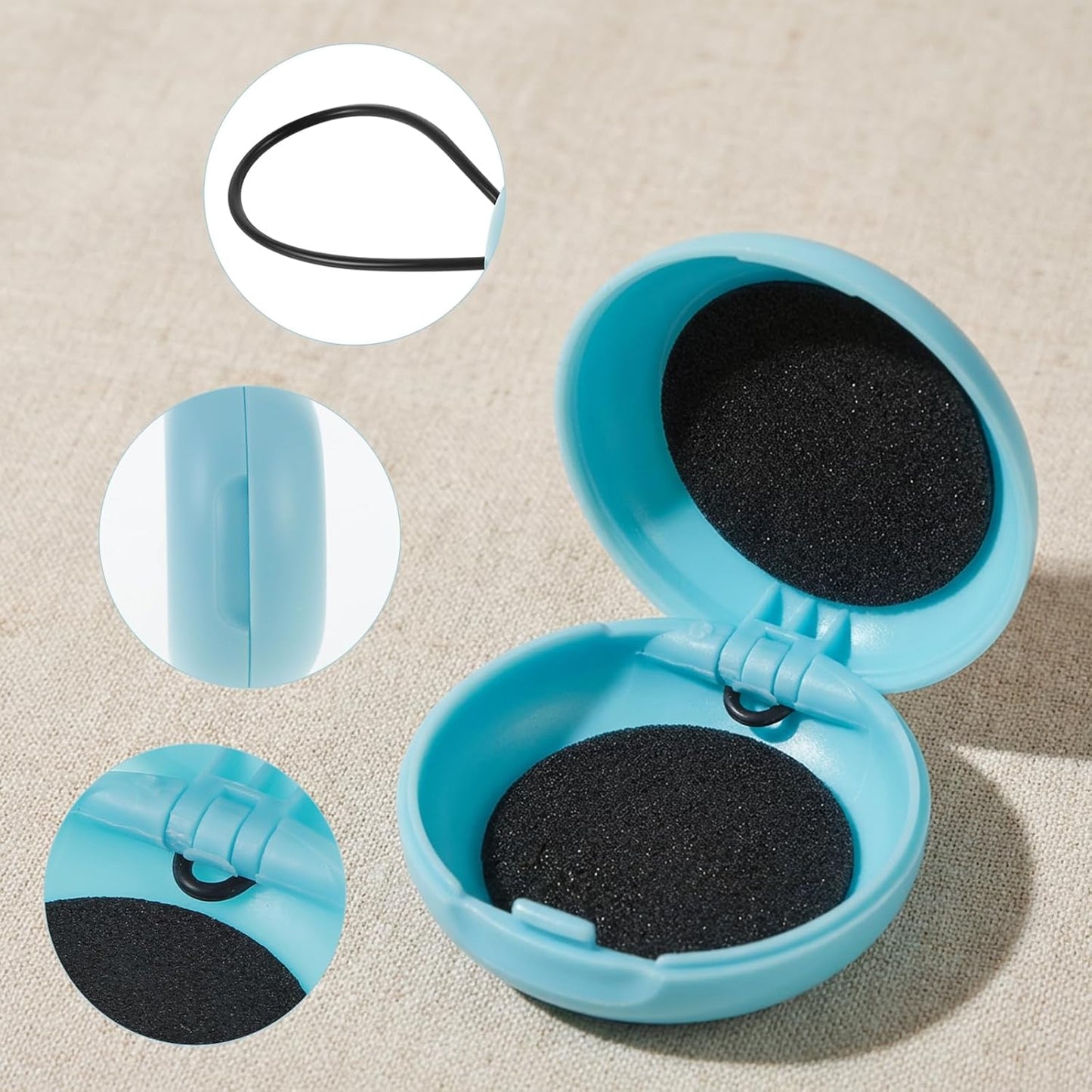 Estuche portátil para tapones de oído de plástico