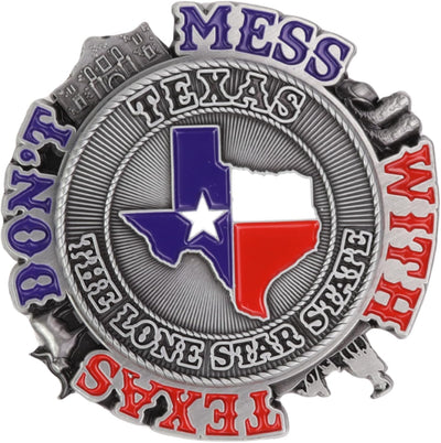 Imán giratorio Don’t Mess with Texas souvenir 2.2 pulgadas