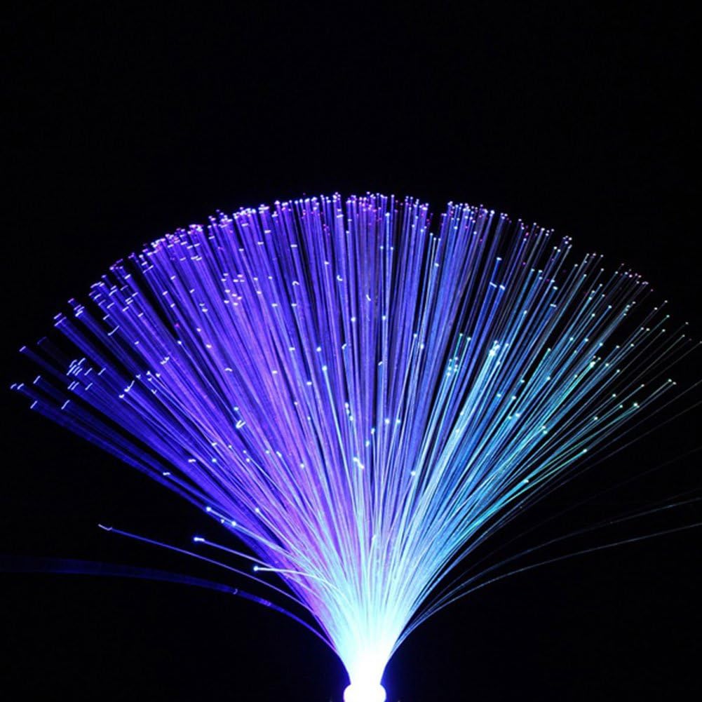 Lámpara fibra óptica LED cambiante para navidad boda