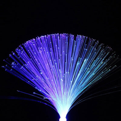 Lámpara fibra óptica LED cambiante para navidad boda
