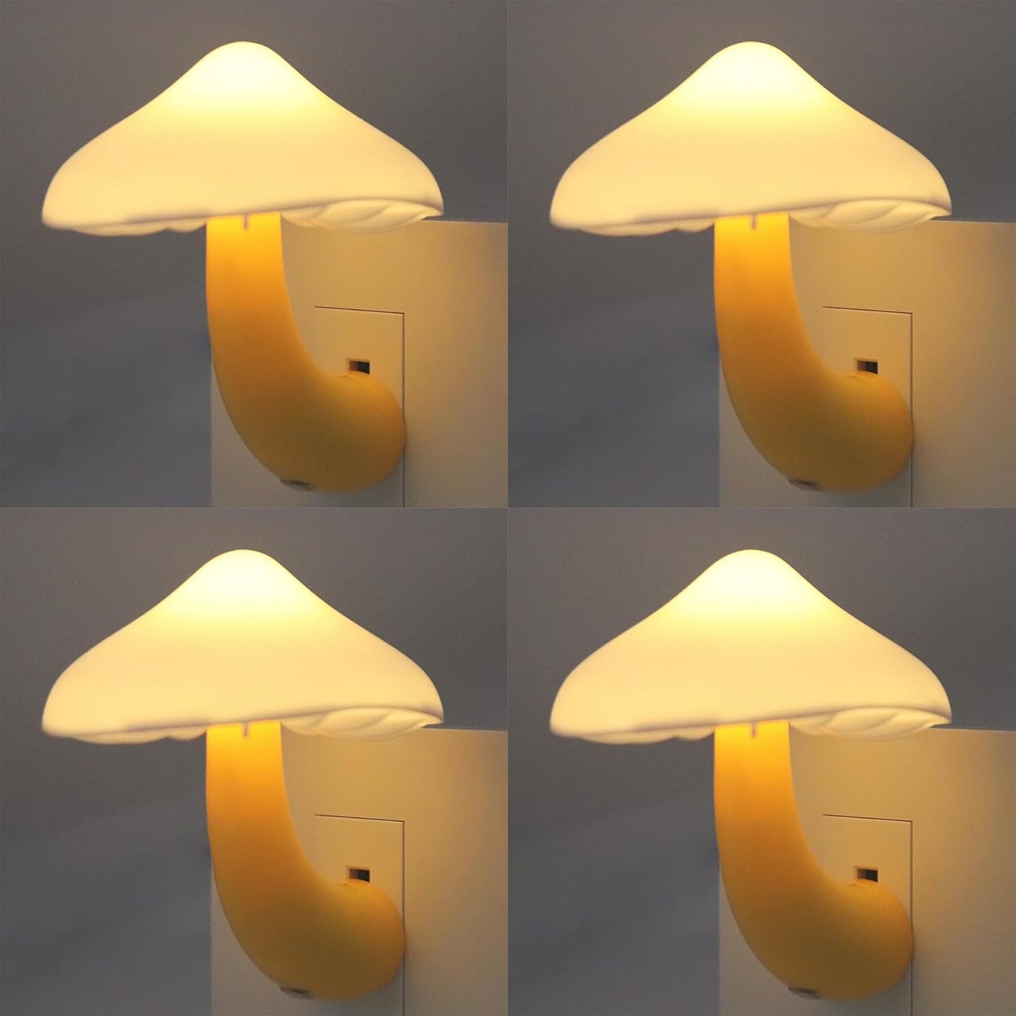 Lámpara LED hongo con sensor luz dormitorio baño