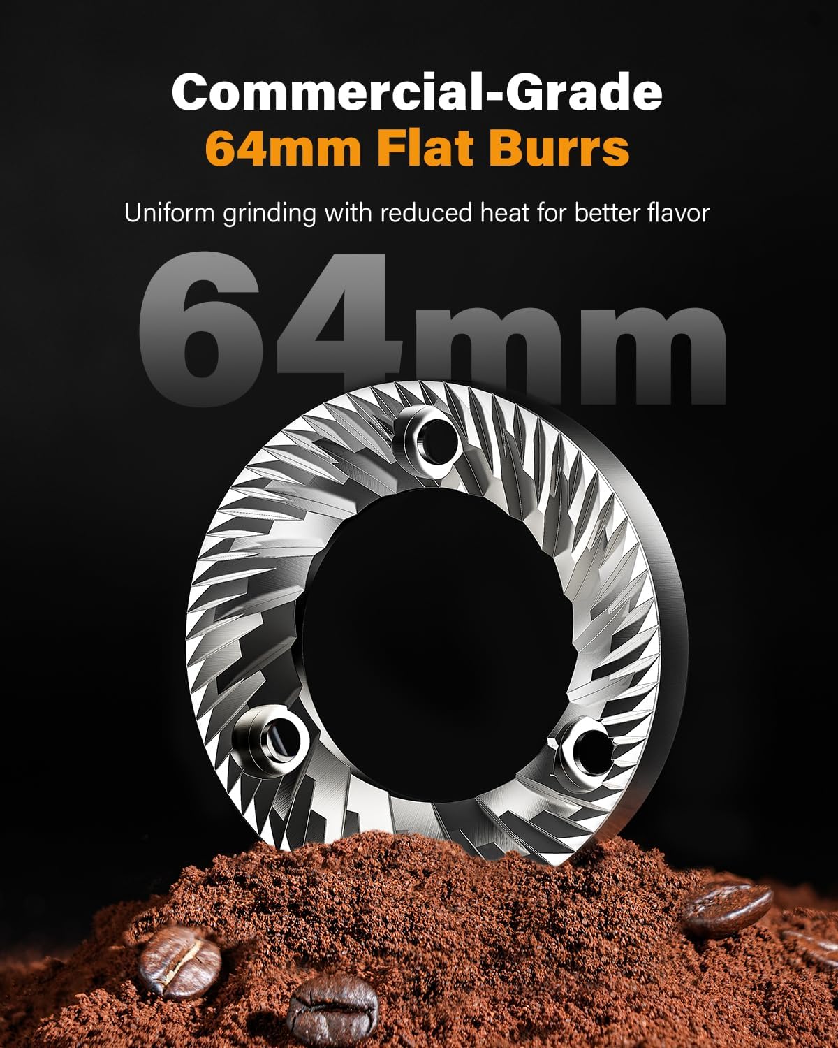 Máquina Espresso 20 Bar con Molinillo 64mm