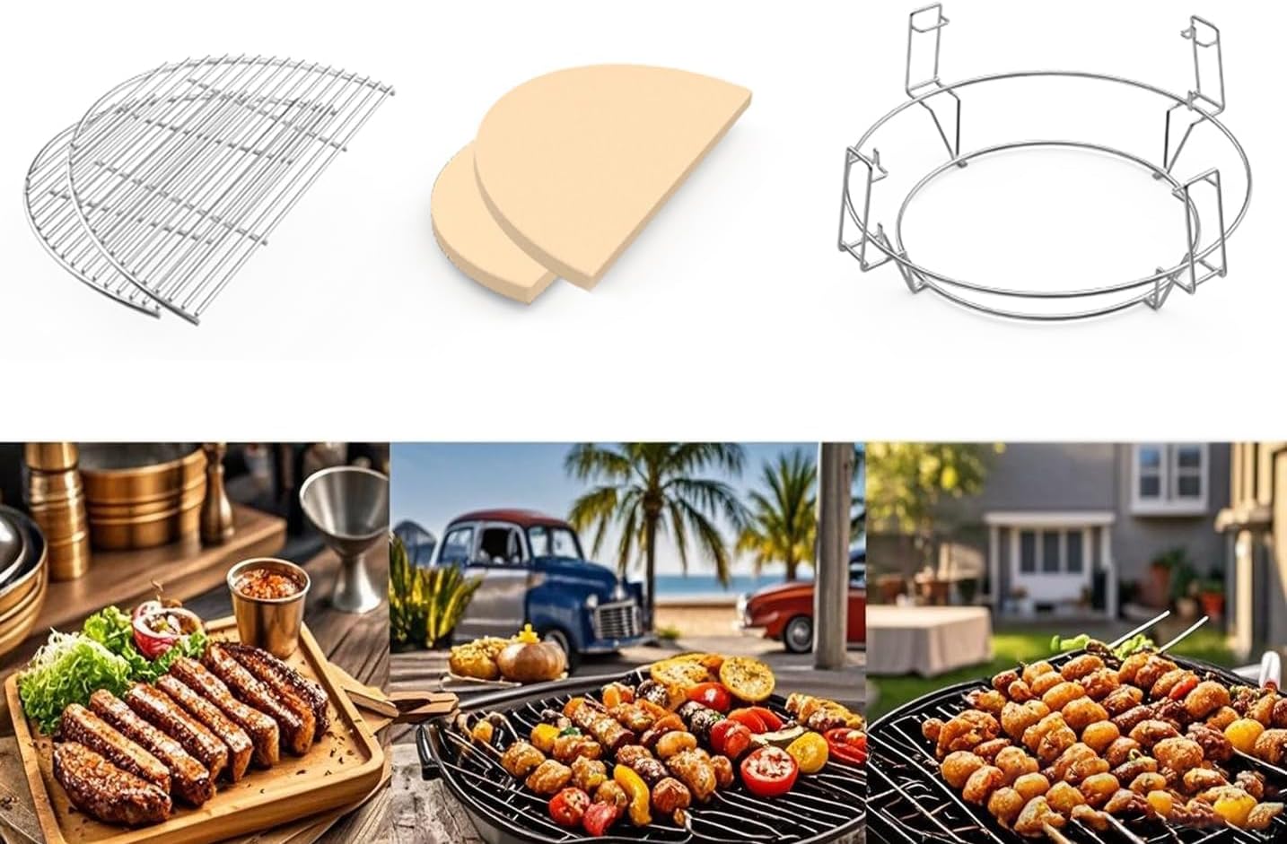 Sistema parrilla cocina para Kamado Joe Pit Boss Coyote