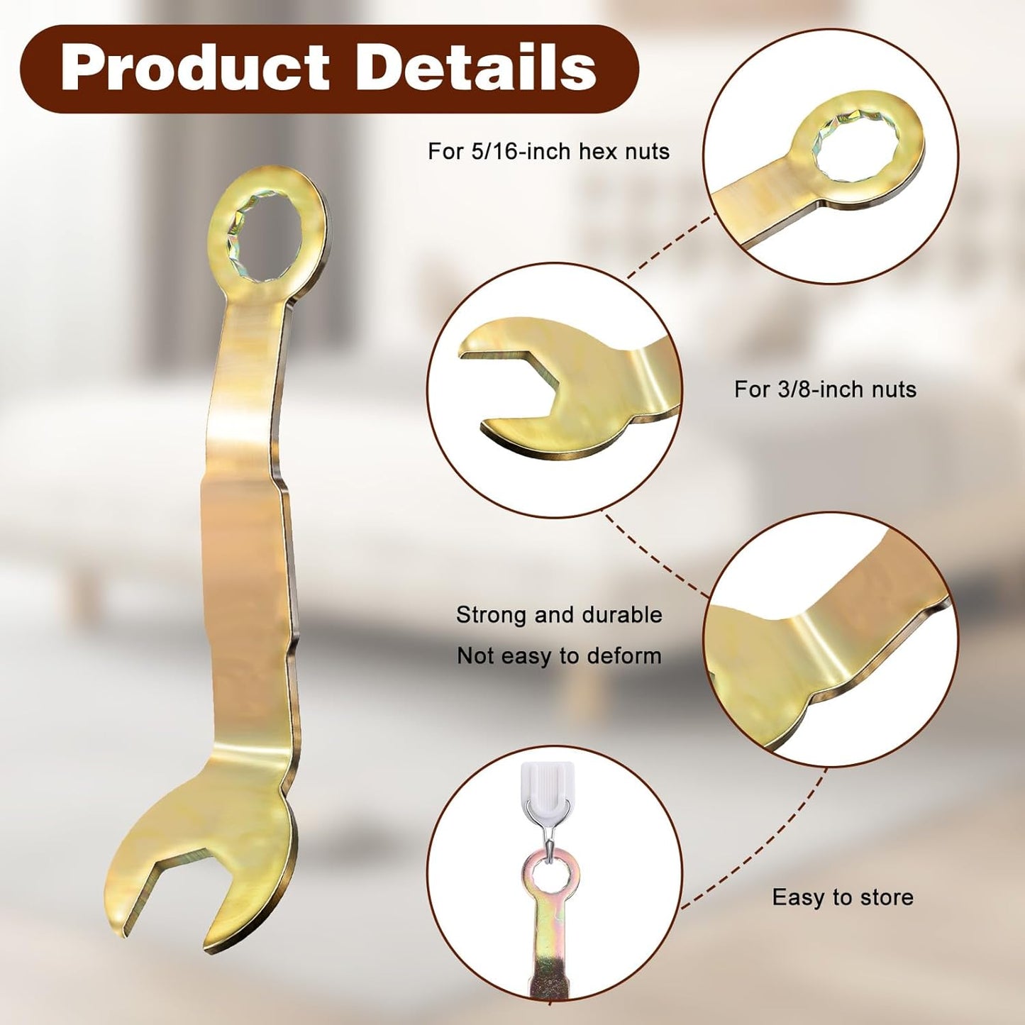 Llave puerta bolsillo 3/8 pulg N7164 herramienta ajuste