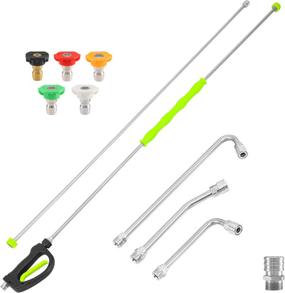 Varita extensión lavadora 120pulg acero inox gatillo inversa