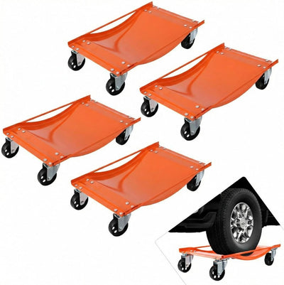 Set de 4 carritos para mover coches de 8000 lbs para SUVs, camiones y motocicletas