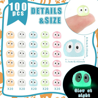 100 Pzas Elfos Fantasma Luminosos Accesorios Jardín