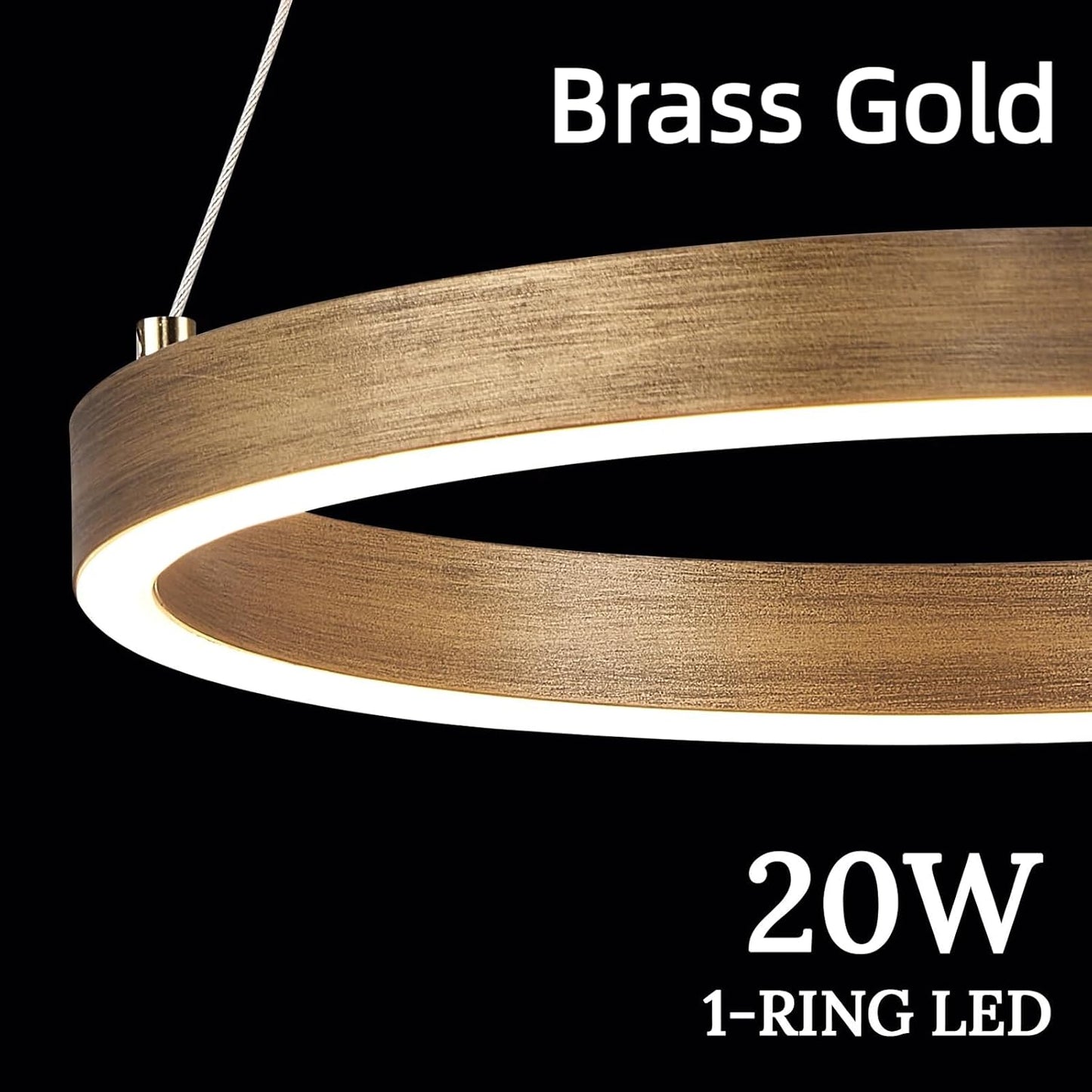 Candelabro LED latón dorado ajustable para cocina y comedor