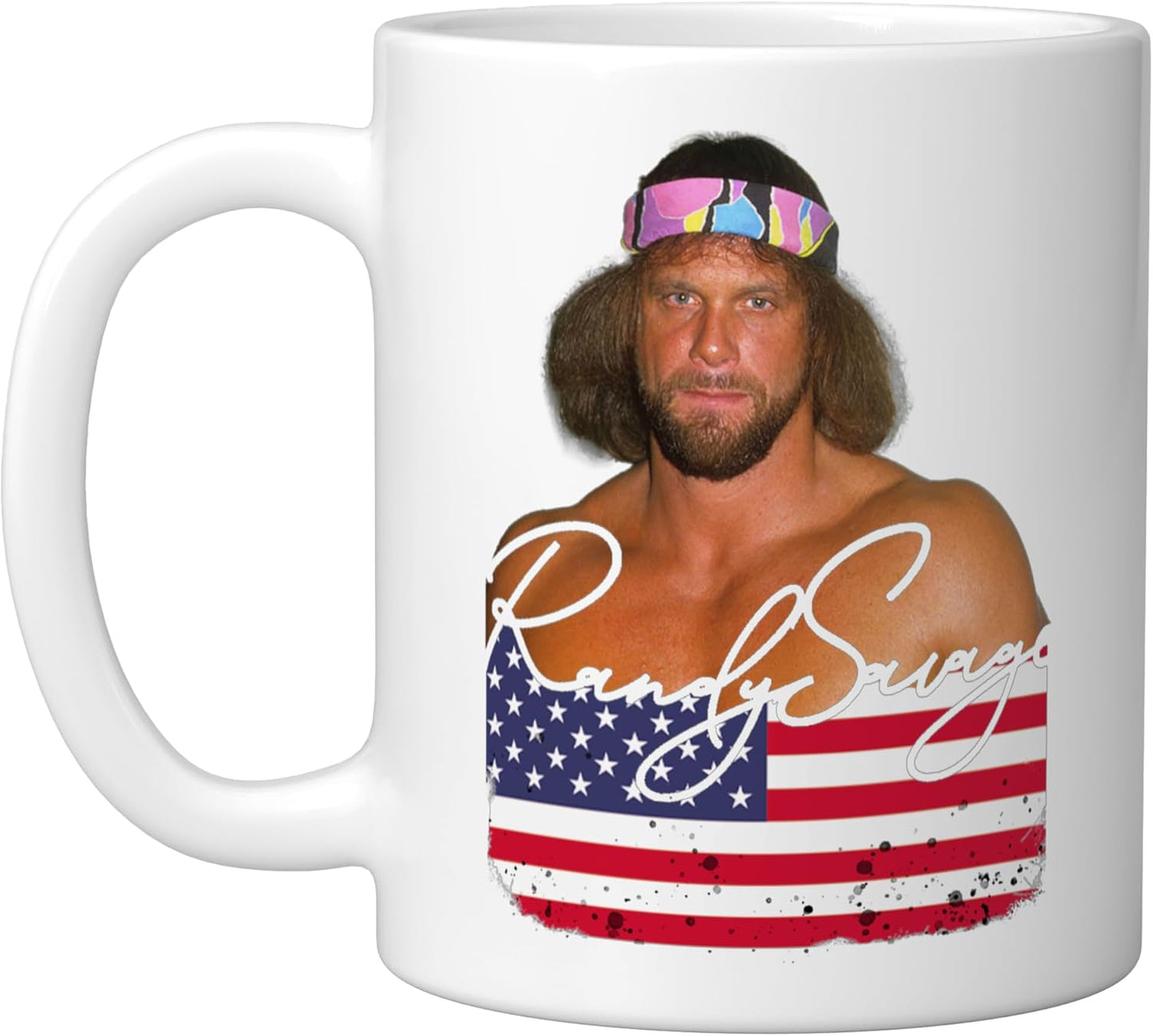Taza cerámica Randy Savage004 blanca