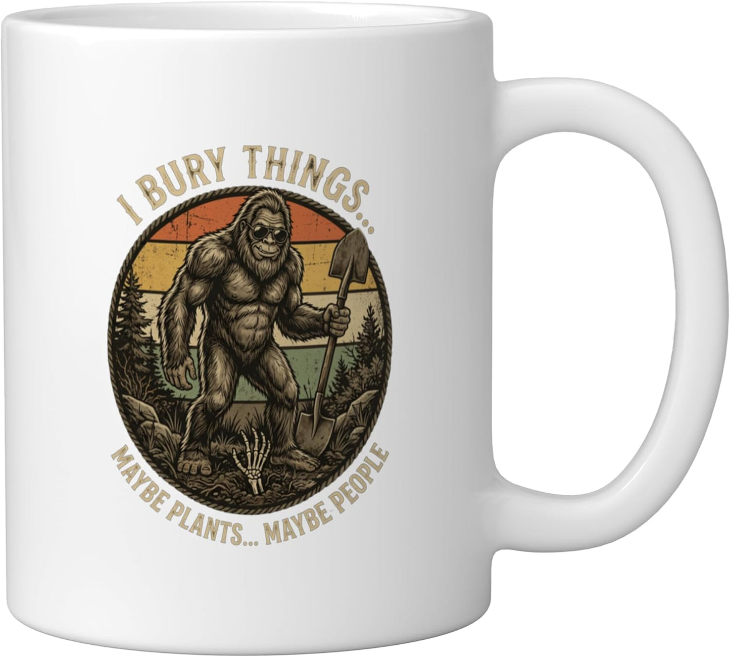 Taza Cerámica Jardinería Humor Blanco