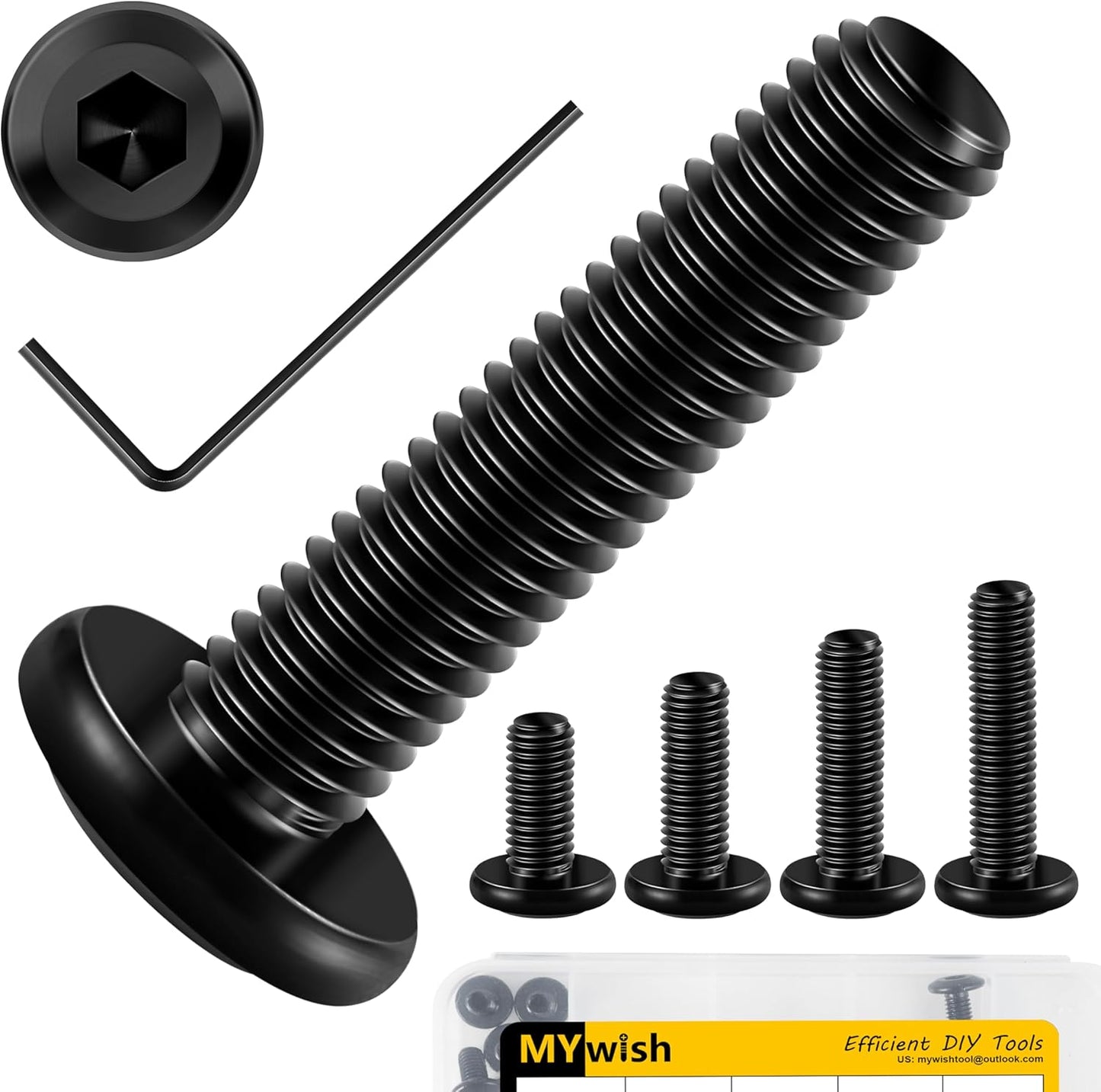 Tornillos M5 x8-20mm Acero Inox 304 para Muebles