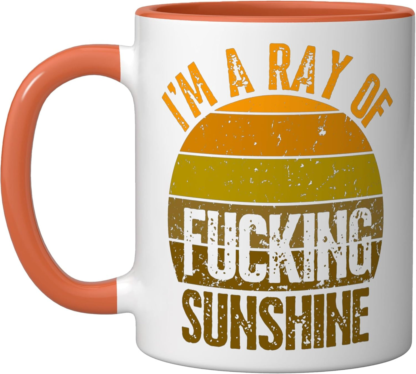 Taza cerámica sarcástica I'm A Ray Of Fing Sunshine para adultos