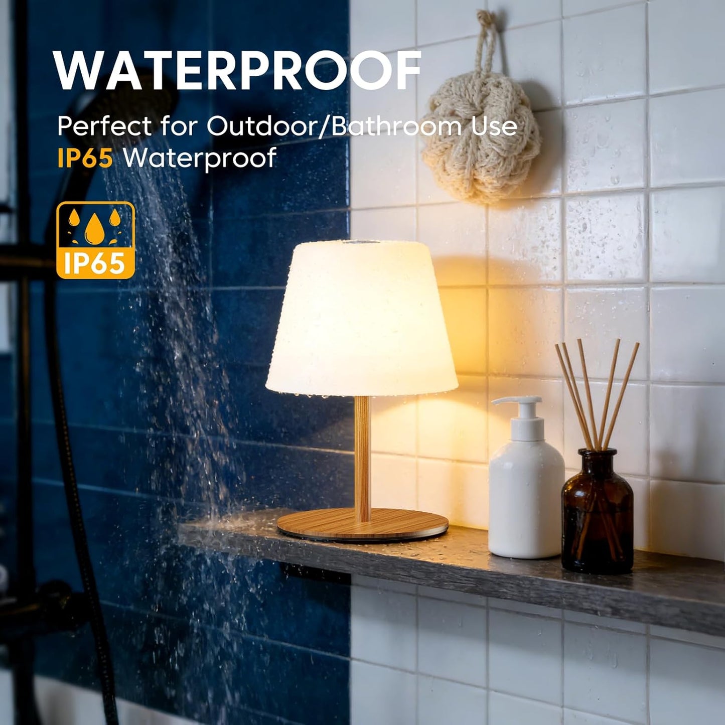 Lámpara inalámbrica LED táctil impermeable IP65