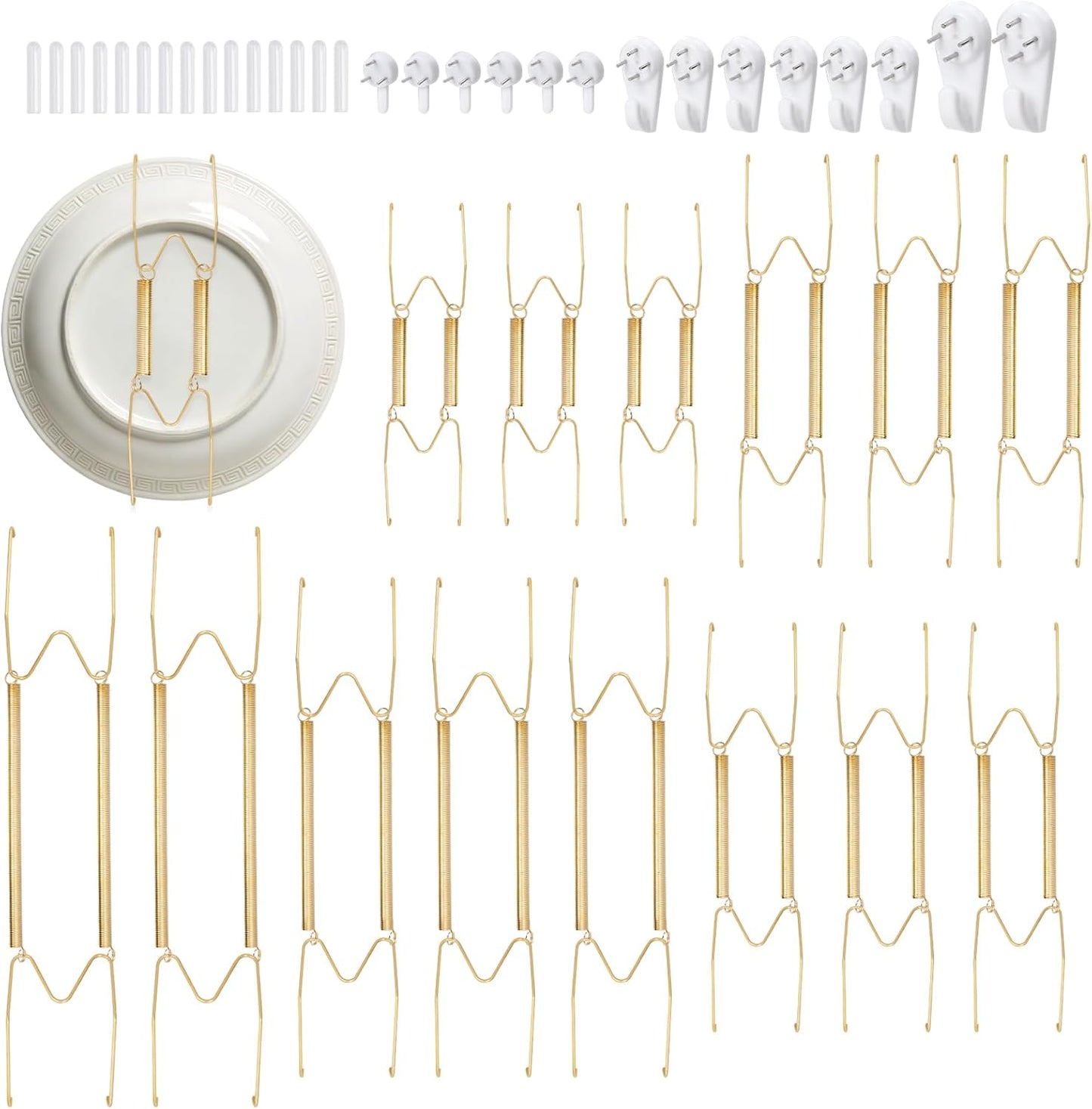 Ganchos de placa para pared de acero inoxidable 4-12 pulgadas