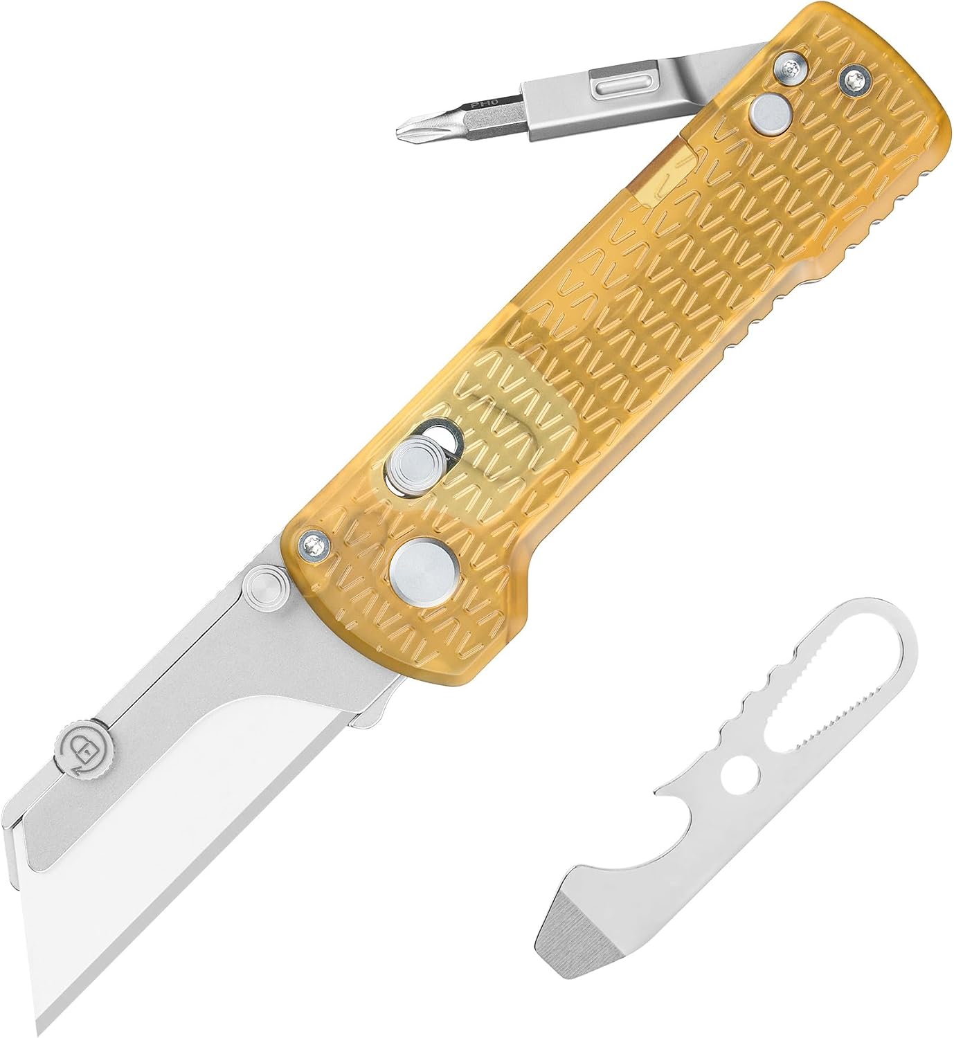 Cuchillo plegable multiherramienta con destornillador