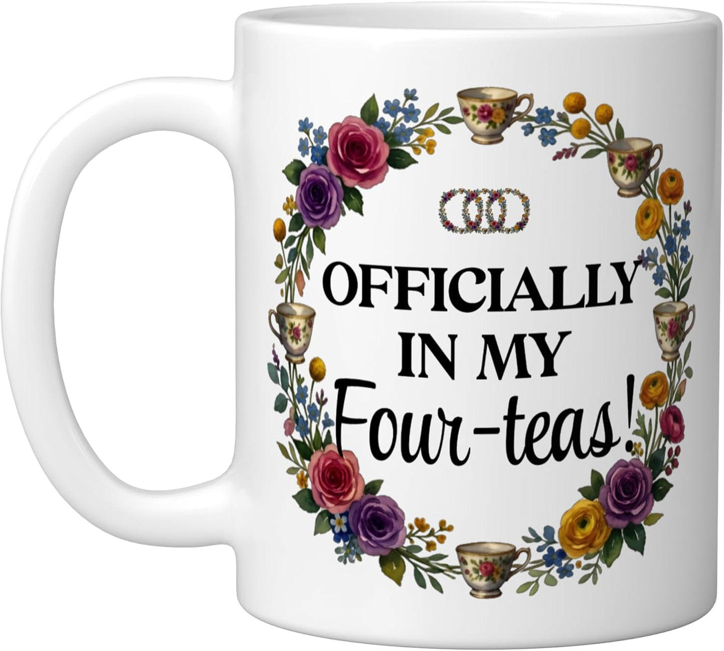 Taza Cerámica para Amantes del Té 40 Años