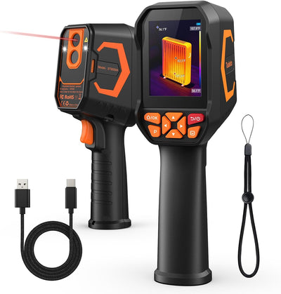 Cámara térmica infrarroja con láser LCD 9 paletas