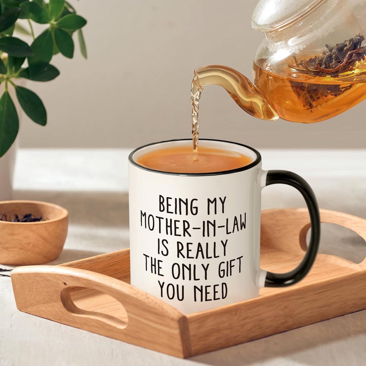 Taza de café para suegra regalo divertido de 11 oz Navidad cumpleaños día de la madre