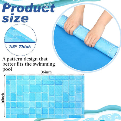 Tapete antideslizante para escalón piscina 36x16pulg