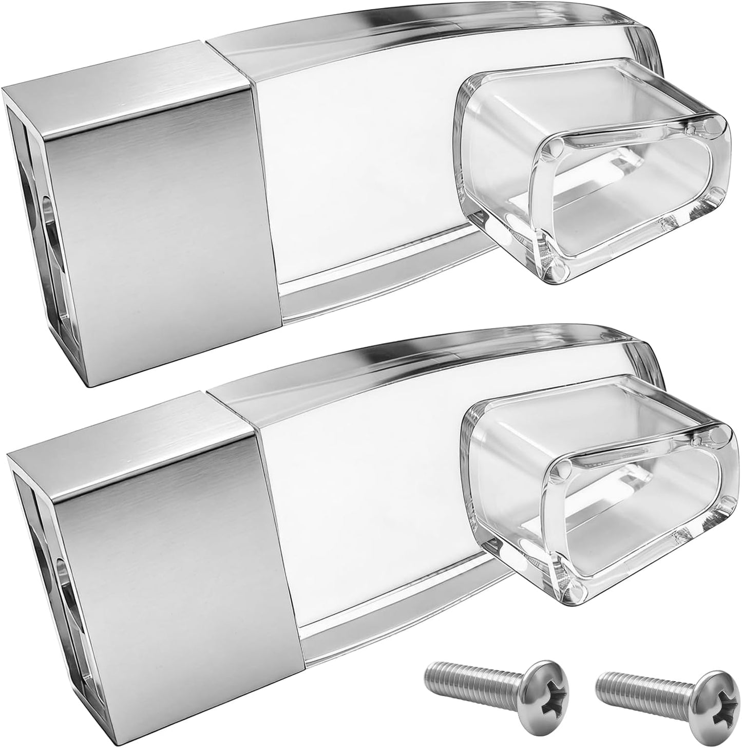 2 Soportes toalla puerta ducha Alumax Basco con vidrio corredizo