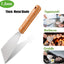 3 Pzas Raspador Acero Inox Plano para Teppanyaki Barbacoa