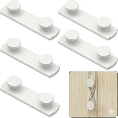 6 Bobinadoras Cables Ciegos Blanco Plástico