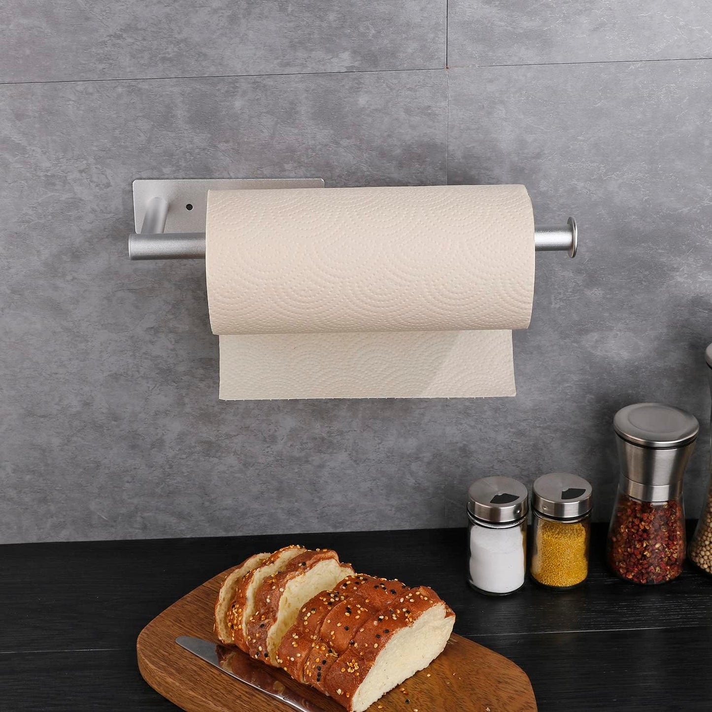 Soporte autoadhesivo para toallas de papel de cocina