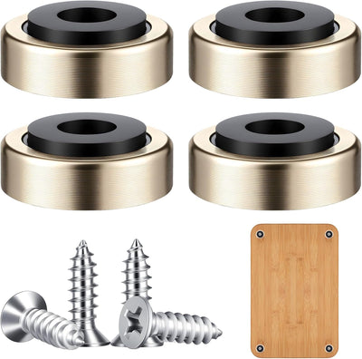 4 Pzas Patas Metal Tabla Cortar Almohadillas Antiderrap Dorado