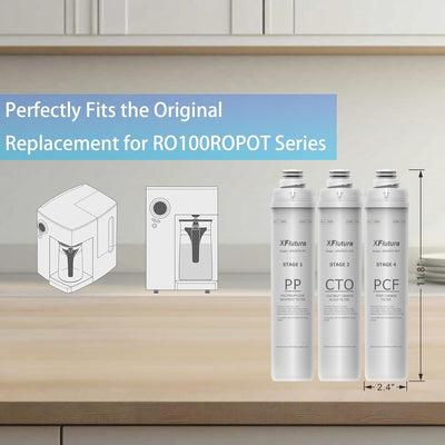 Set 3 Cartuchos Filtro Agua Serie RO100ROPOT