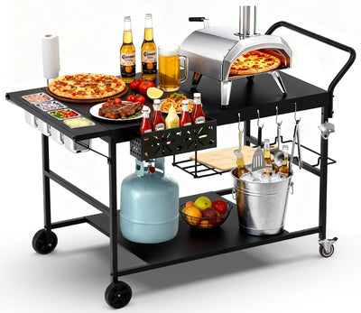 Mesa horno pizza estación cobertura carrito parrilla Blackstone