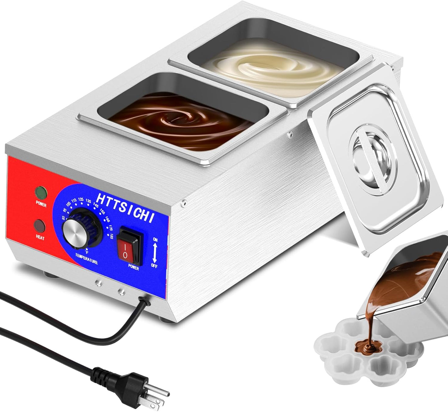 Máquina fusión chocolate 7.5L acero inox 1200W