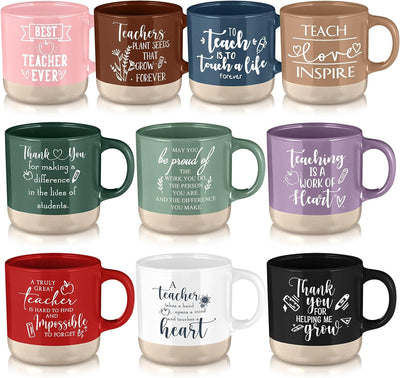 Tazas de café de cerámica inspiradoras Didaey 13 oz clásicas