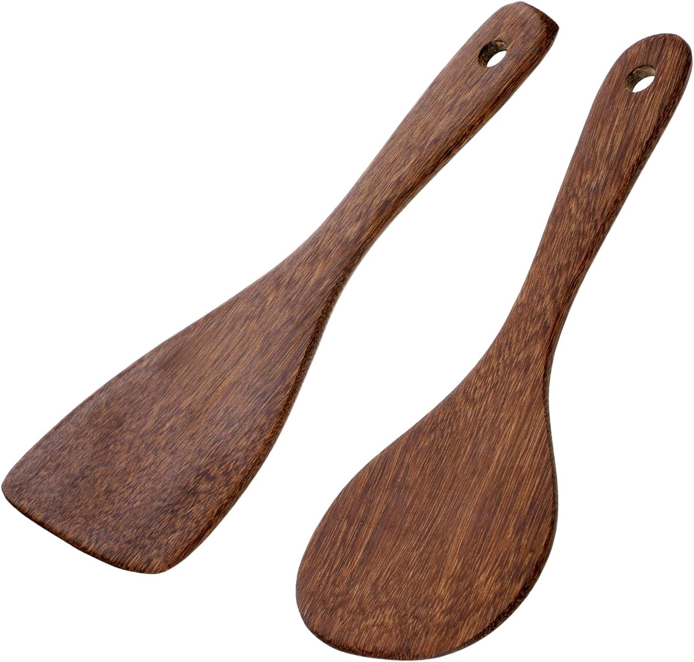 2 palas de arroz de madera y cuchara antiadherente de 8.6 pulgadas