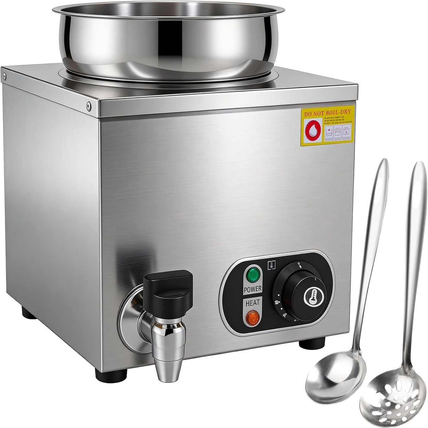 Calentador de queso acero inox 7.4qt con control temp
