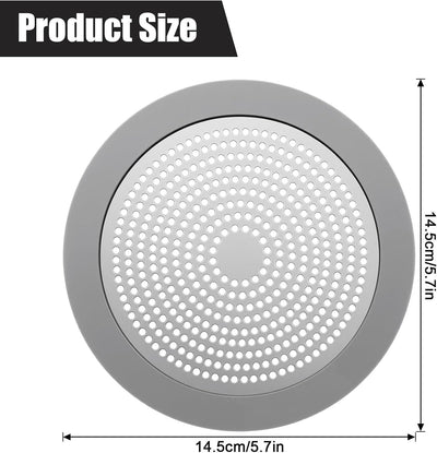 Tapón drenaje ducha 5.7pulg acero inox colador plano