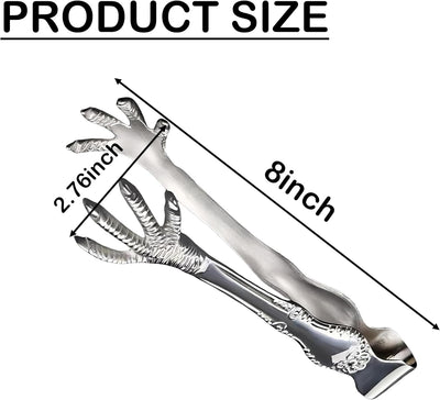 Pinzas para hielo de acero inoxidable multiusos para cocina y bar