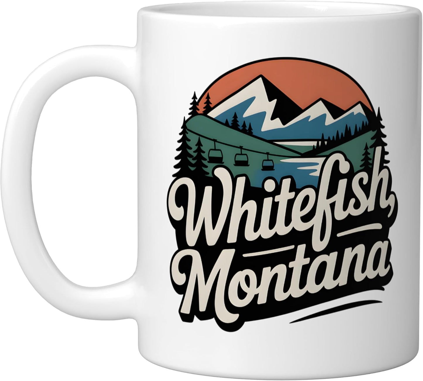 Taza Cerámica Montana Whitefish Blanca