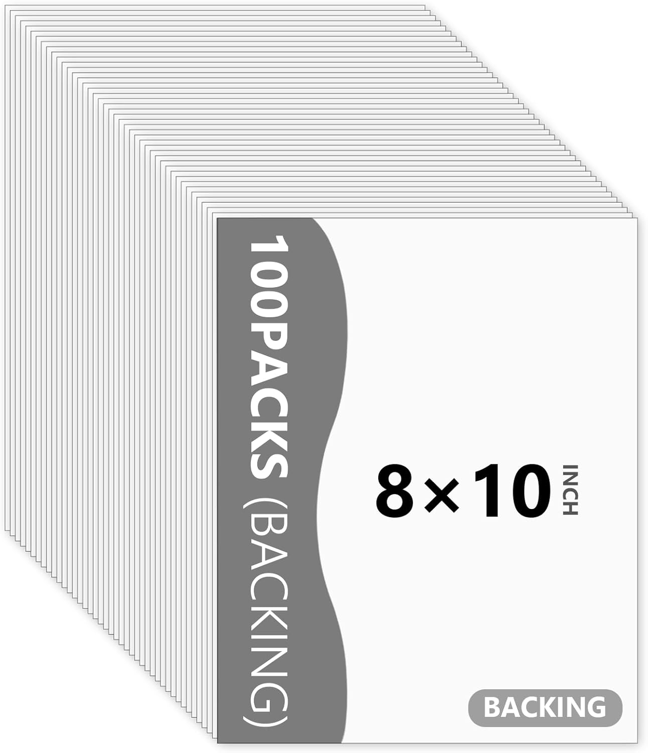 100 Tableros Blancos Sin Ácidos 8x10pulg para Impresiones