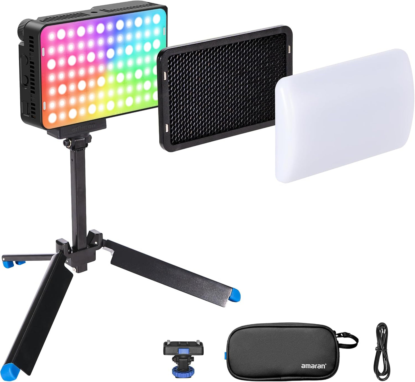 Kit Ace 25c Luz LED RGBWW Mini 32W 1171Lux Batería 4500mAh PD