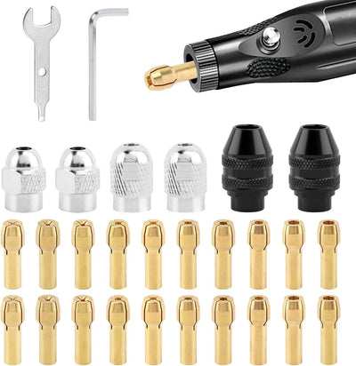 Set 28 Portabrocas Dremel 1/32-1/8pulg con 2 Británicas 4486