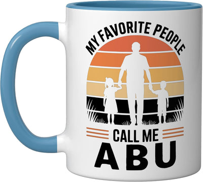Taza de cerámica retro en azul y blanco