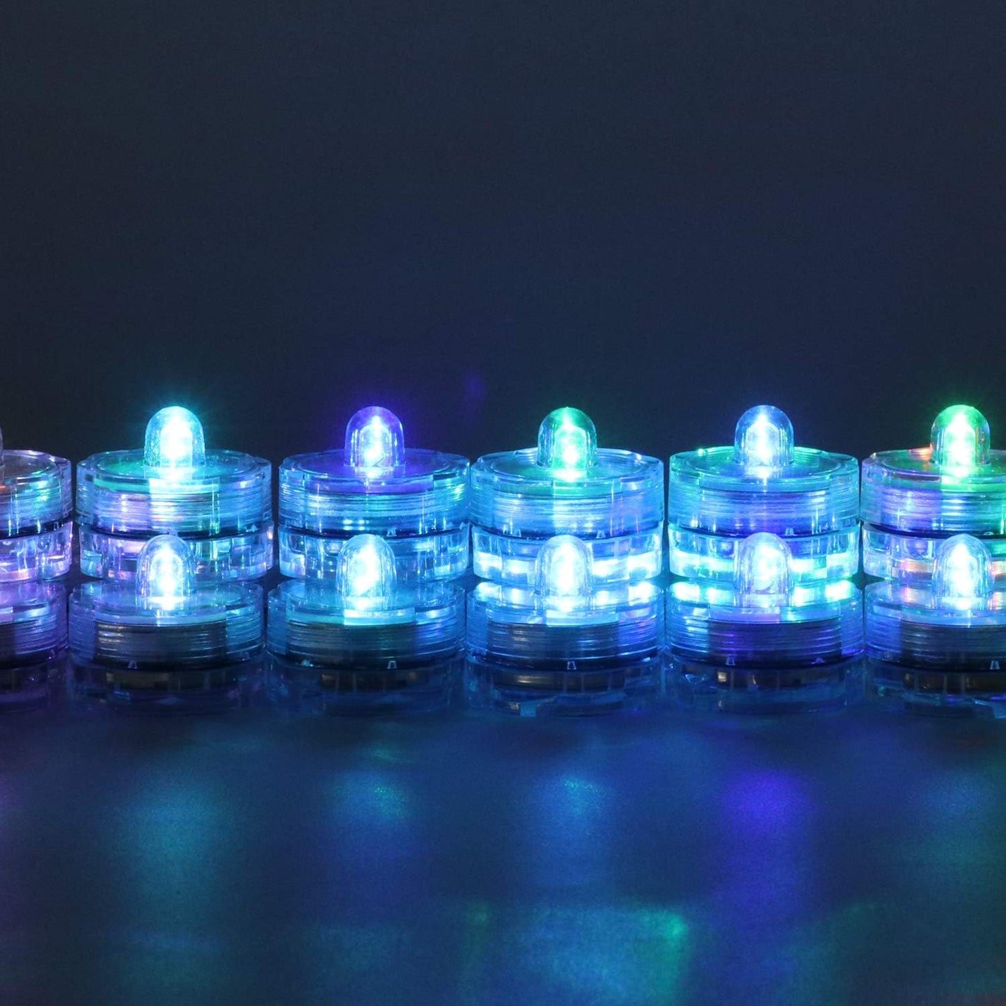 Set 24 Luces LED Sumergibles Multicolor Boda